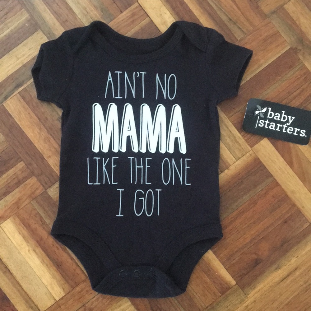 Black Onesie size 3mo